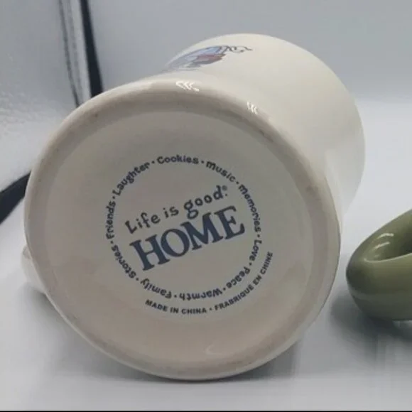 Life Is Good Home Diner Mug Just Married Jeep Bride & Groom White EUC - Picture 5 of 5